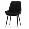 Home Design VELUR MINKŠTA KĖDĖ VALGOMOJE SVETAINEI, Juodas GLAMOUR, MODERNA