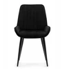 Home Design VELUR MINKŠTA KĖDĖ VALGOMOJE SVETAINEI, Juodas GLAMOUR, MODERNA