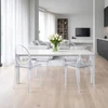 Home Select LOUIS skaidri vaiduoklių kėdė be porankių, žavinga vestuvėms
