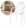Home Select Springos Krzesło transparentne LOUIS su podłokietnikami glamour skaidrus jadalni