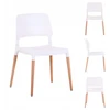 Fromm & Starck Home Select TARCENTO moderni kėdė, balta + medinės kojos