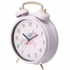 Home Styling Collection BUDZIK DLA DZIECI ROŽINĖ Ø 24 CM Z MOTYWEM ZWIERZĘCYM JEDNOROŻEC
