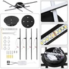 Homkel Kids Regulowana lampa sufitowa 4 ruchome panele LED 4000K Pielęgnacja oczu Światło