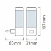 HOROZ Lampka Nocna Wtykowa LED 0,4W DORA Mix Barw (Baltas/Czerw/Ziel/Nieb)