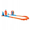 HOT WHEELS TRACK kūrėjų rinkinys Lenktynių trasa Trys kilpos + JDW39 automobilis