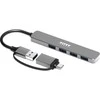 PORT CONNECT | USB-C/USB-A šakotuvas, 4 versijos, USB-A 3.0, 5 Gbps