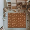 Humbi PREMIUM KOKYBĖS PUTO PUZLE DĖLĖS PUTO KILIMAS 180x180 CM 9 VNT. RUDOS lankeliai
