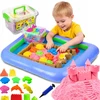 Hurtnet BASEINO SMĖLIŲ DĖŽĖ + KINETINIS SMĖLIS 3KG + 12 FORMŲ RINKINYS XXL DĖŽĖJE
