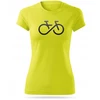 Hvr Wear Moteriški dviratininkų marškinėliai su šviesą atspindinčiu raštu BIKE FOREVER geltona - XL