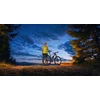 Hvr Wear Moteriški dviratininkų marškinėliai su šviesą atspindinčiu raštu BIKE FOREVER geltona - XL