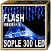 ICICL FLASH 300 LED Kalėdų eglutės lemputės mėlynos su blykste