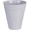Idel Dekoratyvinis gėlių vazonas Dante Ø13cm H15.5cm plastikinis/švies.pilkas
