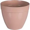 Idel Dekoratyvinis gėlių vazonas Touch Ø16cm H14cm plastikinis/rudas