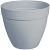 Idel Dekoratyvinis gėlių vazonas Touch Ø16cm H14cm plastikinis/švies.pilkas