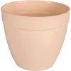 Idel Dekoratyvinis gėlių vazonas Touch Ø25cm H22cm plastikinis/švies.rudas