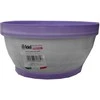 Idel Dekoratyvinis lėkštas gėlių vazonas Classic D20.5cm/H9cm baltas/violetinis