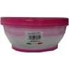 Idel Dekoratyvinis lėkštas gėlių vazonas Classic D16cm/H8cm baltas/fuksijų sp.