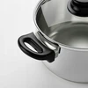 IKEA ANNONS - puodų rinkinys, nerūdijančio plieno, 3 vnt
