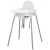 IKEA ANTILOP aukšta kėdutė + DIRŽELIAI + Baltas DĖKLĖLIS!