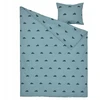 IKEA BARNDRÖM patalynės komplektas 150x200 (50x60 cm) mėlynas CARS