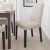 IKEA BERGMUND Kėdė juoda Hallarp smėlio spalvos