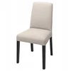 IKEA BERGMUND Kėdė juoda Hallarp smėlio spalvos