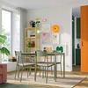 IKEA BUSLATT Kėdė, pilkai žalia/pušis
