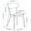 Ikea Elegantiška juoda kėdė Lisabo - svetainei, biurui