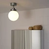 Lubinis šviestuvas IKEA FRIHULT lampa sufitowa plieno pilka do łazienki