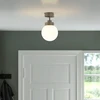 Lubinis šviestuvas IKEA FRIHULT lampa sufitowa plieno pilka do łazienki