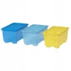 IKEA GLIS Pudełko na zabawki 3 vnt 17x10 cm NA KREDKI PRZYBIORY na klocki