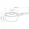 IKEA HEMLAGAD Puodas su dangteliu, NON STICK danga, 2 l