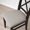 Ikea INGOLF minkšta kėdė ruda-juoda, Nolhaga pilkai smėlio spalvos