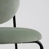 IKEA MANHULT Kėdė juoda/Hakebo pilkai žalia