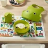 IKEA MATA vaikiškų indų rinkinys, 4 vnt, žalias