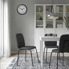 IKEA PABODA Kėdė, juoda/Remmarn tamsiai pilka apmušta