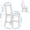 Ikea PINNTORP Kėdė, šviesiai ruda beica