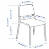 IKEA TEODORES kėdė / balta