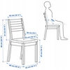 IKEA TONSTAD Kėdė, imitacija. ąžuolas/Fridtuna šviesiai smėlio spalvos