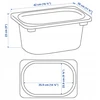 IKEA TROFAST Pojemnik 42x30x23 cm pilka