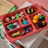 IKEA TROFAST Taca su przegródkami, raudona, 42x30x5 cm
