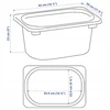 IKEA TROFAST Žaislų konteineris baltas 42x30x23cm didelei plastikinei lentynai