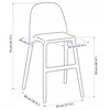 Ikea Urban vaikiška kėdutė 45x48x79 Balta/Balta