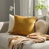 Ikea Užvalkalas Aksamitna Żółtobrązowa 50x50 cm Medvilnė