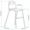 Ikea VILDGAS Vaikiška kėdutė - balta/balta