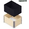 Įklotas sudedamajai augalų dėžei Upyard Upyard 80x60x40cm PP/juodas