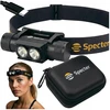 ĮKRAUJAMAS LED PRIEKINIS ŽIBINTAS Galingas SPECTER USB 2000lm dėklas
