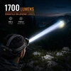 Įkraunamas LED galvos žibintas su jutikliu 20W Videx, Li-ion 2x18650 2200mAh