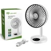 Įkraunamas stalinis ventiliatorius DP 7626, su LED lempute