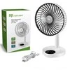 Įkraunamas stalinis ventiliatorius DP 7632, su LED lempute
